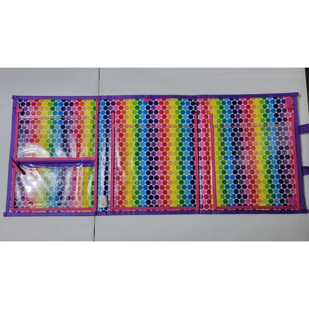Lisa Frank TIKANNI HUSKY Trifold Portfolio Storage Case Folder School Art - Picture 4 of 5
